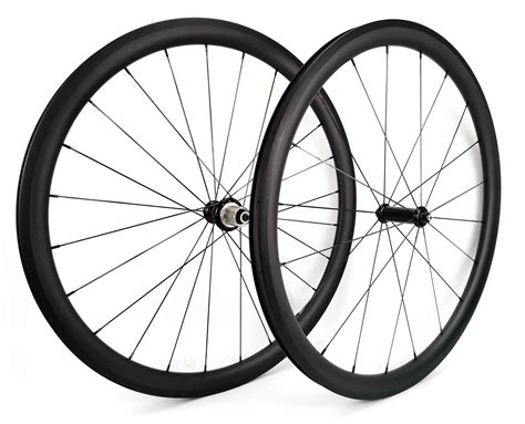 700C 38mm Depth Road Bike Carbon Wheels 25mm Width Clincher Tubular