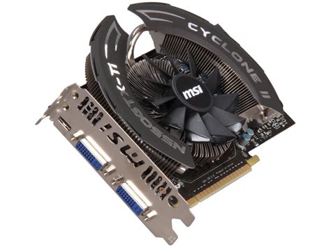 MSI GeForce GTX 550 Ti Fermi Video Card N550GTX Ti Cyclone OC Newegg Ca