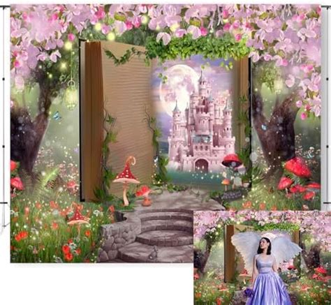 Amazon Caaerttply Magic Fairytale Forest Backdrop For Photography