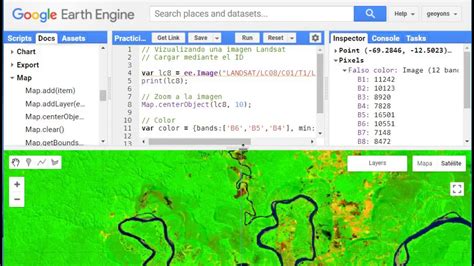 Visualizando Una Imagen Landsat En Google Earth Engine Gee Youtube