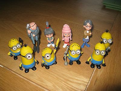 DESPICABLE ME 2 LARGE SET OF 10 FIGURES MINION DAVE PARTY BAG GIFTS ...