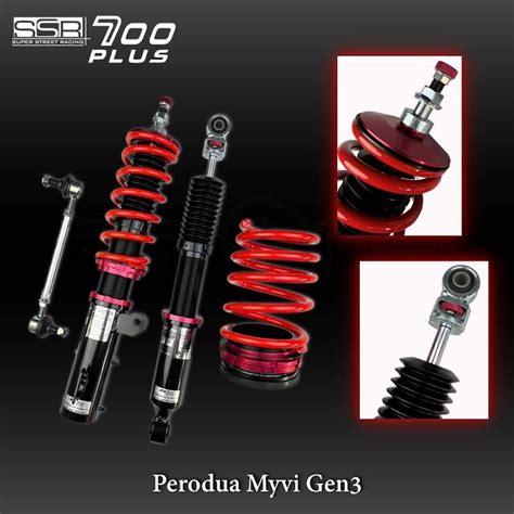 Perodua Myvi Gen3 2018 Zerone SSR700 Plus Adjustable Suspension