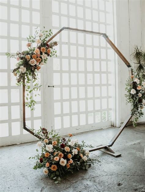 43 Gorgeous And Trendy Hexagon Wedding Arches Weddingomania