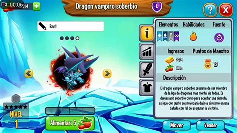 DRAGON VAMPIRO SOBERBIO A Nivel 40 Dragon City YouTube