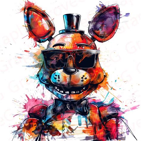 Five Nights At Freddy S Png Teddy Bear Wearing Eclipse Glasses Freddy