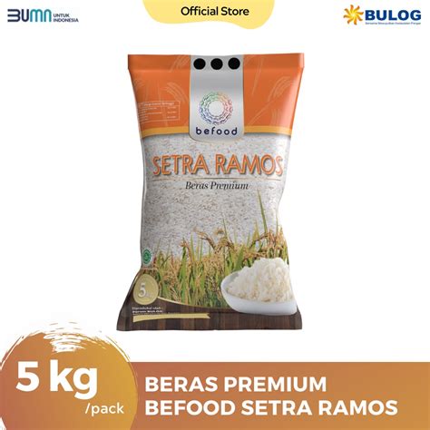 Jual BULOG Beras Premium Befood Setra Ramos 5 Kg Shopee Indonesia