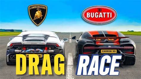 DRAG RACE BETWEEN BUGATTI VS LAMBORGHINI VS MINI COOPER |WHO WILL WIN ...