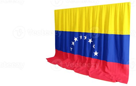 Venezuela Bandera Cortina En 3d Representación Llamado Bandera De Venezuela 31781898 Png