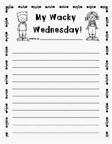 Printable Wacky Wednesday Activities