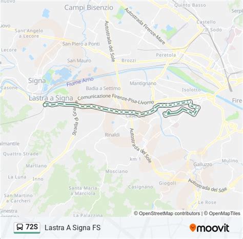 Linea 72s Orari Fermate E Mappe Lastra A Signa FS Aggiornato