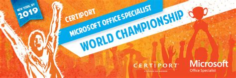 Microsoft Office Specialist World Championship 2019 Certipro