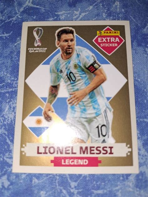 Panini Wm Extra Sticker Gold Edition Lionel Messi Comprare Su