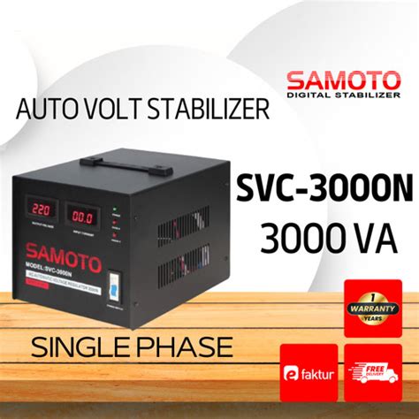 Jual Svc N Stabilizer Samoto Single Phase Va Kota Surabaya