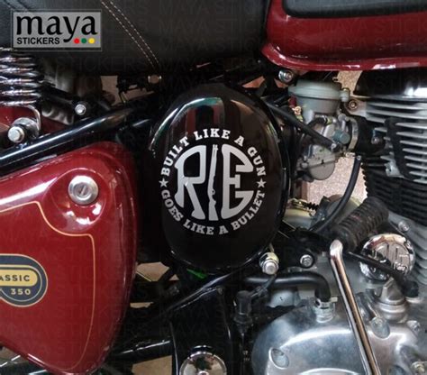 Royal Enfield Made Like A Gun Design Sticker In Multiple Colors Etsy