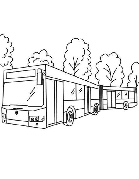 Bus Printable Coloring Pages