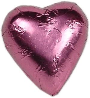 Foil Wrapped Cadbury Chocolate Hearts Pink 5kg Bulk Box Special