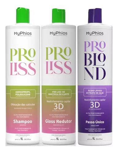 Kit Myphios Progressiva Selagem Blond Myphios Parcelamento Sem Juros