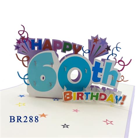 60th Birthday Pop Up Card