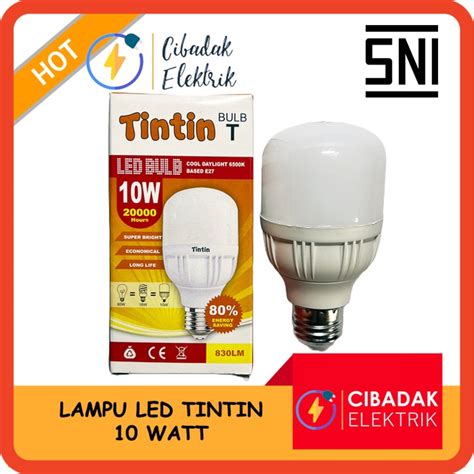 Jual Lampu Led Bulb Watt Tintin Led Bulb W Led Kapsul Jumbo