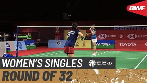 Yonex Thailand Open Day Busanan Ongbamrungphan Tha Vs Sabrina