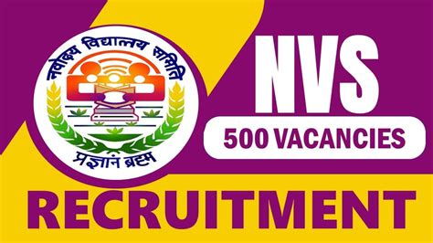 Nvs Recruitment Notification Out For Vacancies Check Post