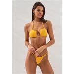 Pierre cardin straplez string tanga bikini sarı U14537004