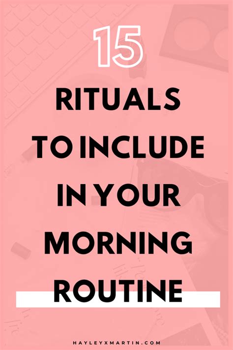 15 Morning Rituals For A Positive Day Hayleyxmartin