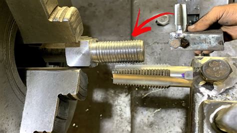 Easy Procedure For Making Threads With A Thread Drill New Bolt Making A Lathe Machine Youtube