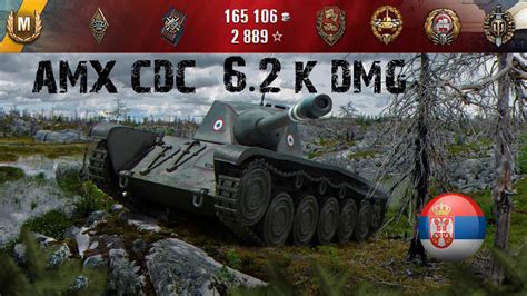 World Of Tanks SRB AMX CDC Ace Tanker 6 2k Dmg Top Gun Defender High