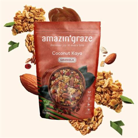 AMAZIN GRAZE Coconut Kaya Granola 250g Lazada