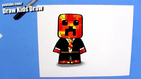 How To Draw Preston Playz Minecraft Skin Easy Chibi Step By Step Kawaii