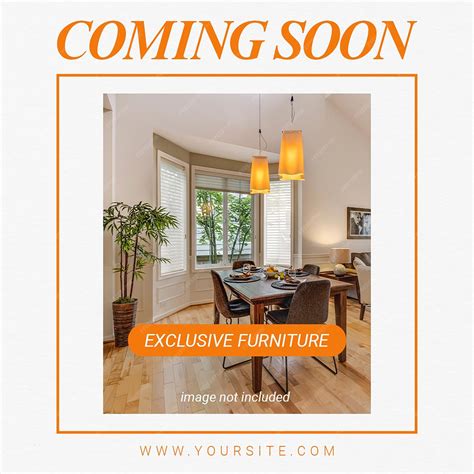 Furniture sales coming soon instagram post template design | Premium PSD