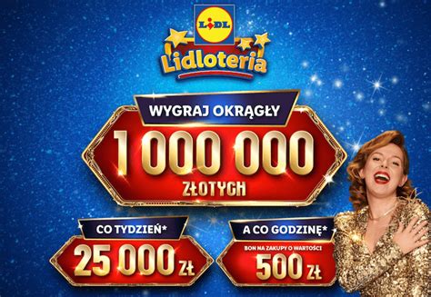 Loteria Lidl Lidloteria do wygrania 1 mln złotych lub 500 zł co