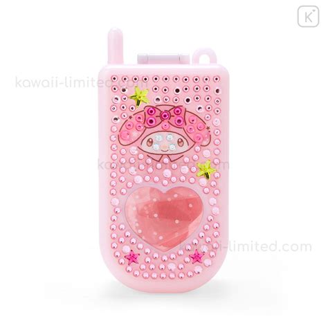 Japan Sanrio Original Glitter Deco Flip-phone-shaped Accessory Case ...