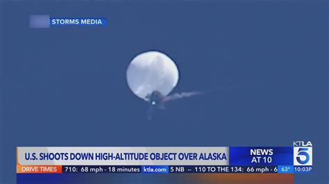 U S Military Shoots Down Another High Altitude Object Over Alaska