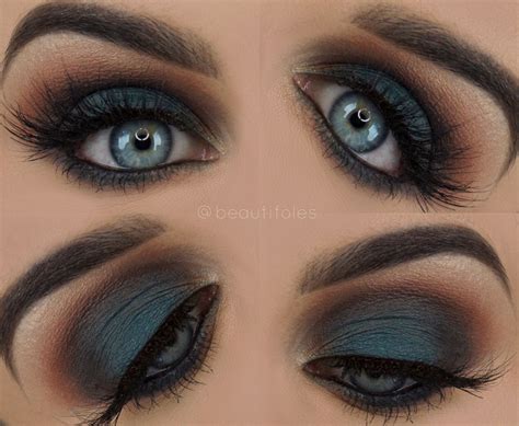 Teal Smokey Eye Beautifoles Beautifoles Under Eye Makeup Eye Makeup Makeup