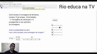 Exercícios sobre probabilidade Rioeduca na TV Matem Doovi