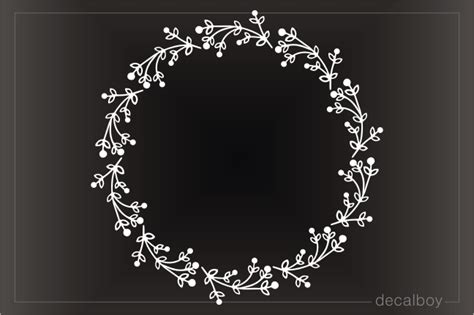 Laurel Wreath Decals Stickers Decalboy