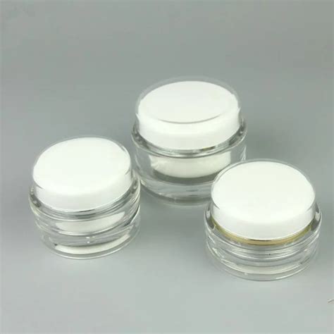 G G G Acrylic Cream Container White Eye Cream Sample Cosmetic Jar