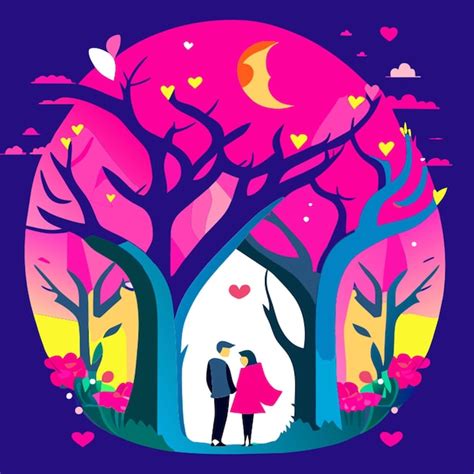 Premium Vector Tanabata Valentines Day Lovers People Vector Illustration