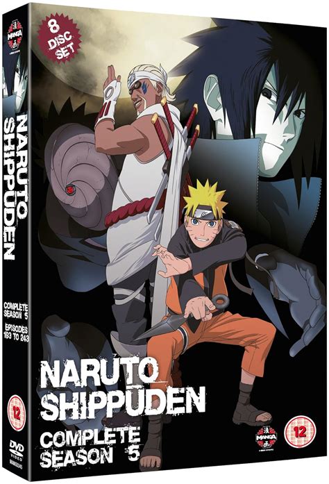 Naruto Shippuden Complete Series 5 Box Set Episodes 193 244 DVD