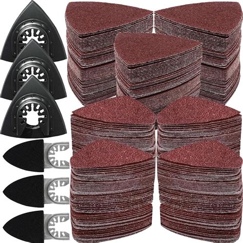 Pcs Oscillating Tool Sanding Pad Kit Pcs Triangle Sanding Pads And