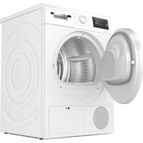 Seche Linge Pompe A Chaleur Bosch Wth83014fr Ser4 8 Kg Classe A Tambour Inox Blanc