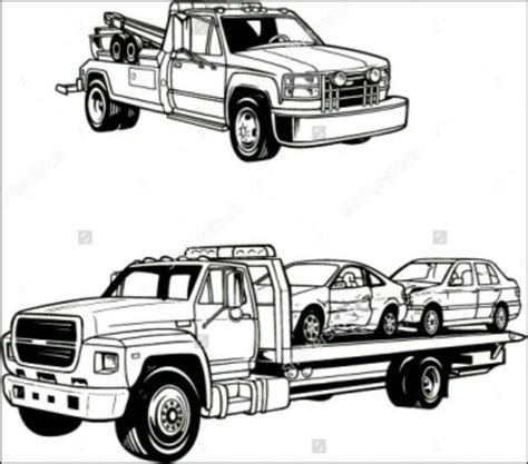 Wrecker Coloring Pages Coloring Pages