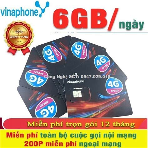 FREESHIP CHƯA KÍCH HOẠT Sim 4G Vinaphone VD149 trọn gói 1 năm 6Gb