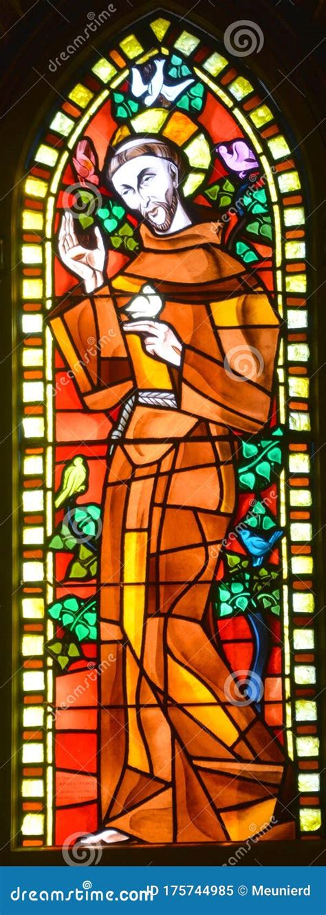 Stained Glass Window Of Saint Joseph Oratory Of Mount Royal Crypt Editorial Image Image Of