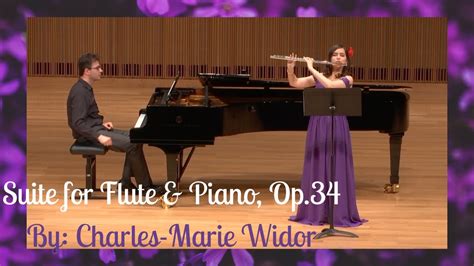 Charles Marie Widor Suite For Flute Piano Op 34 Alexandra