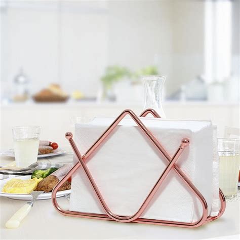 Buy Iron Napkin Holder For Dining Table Tissue Paper Stand Online At