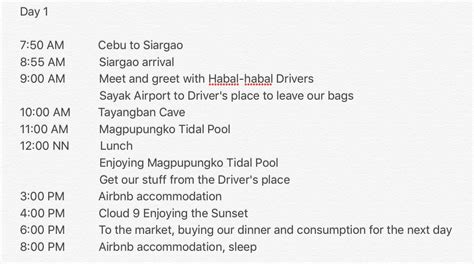 5 Days 4 Nights Siargao Itinerary And Expenses ITravelRox