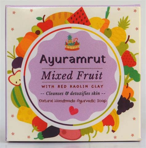 Ayuramrut Mixed Fruit Natural Handmade Ayurvedic Soap At Rs Box